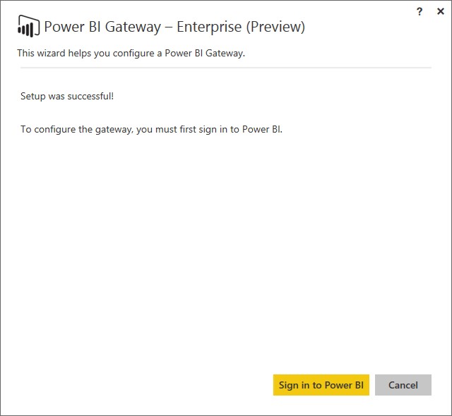 power BI Gateway Enterprise