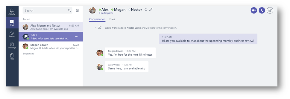 Group Chat Microsoft Teams